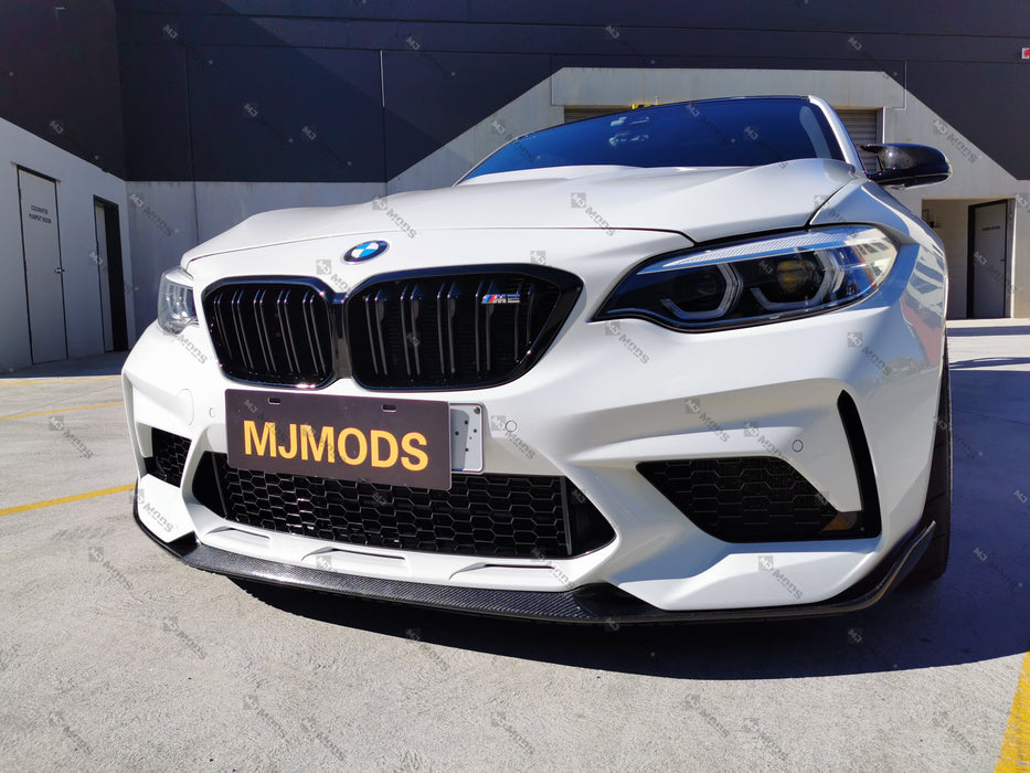 Carbon Fibre Front Bumper Lip for BMW F87 M2C【Competition Edition】【M2C-MP Style】 (4345193889866)