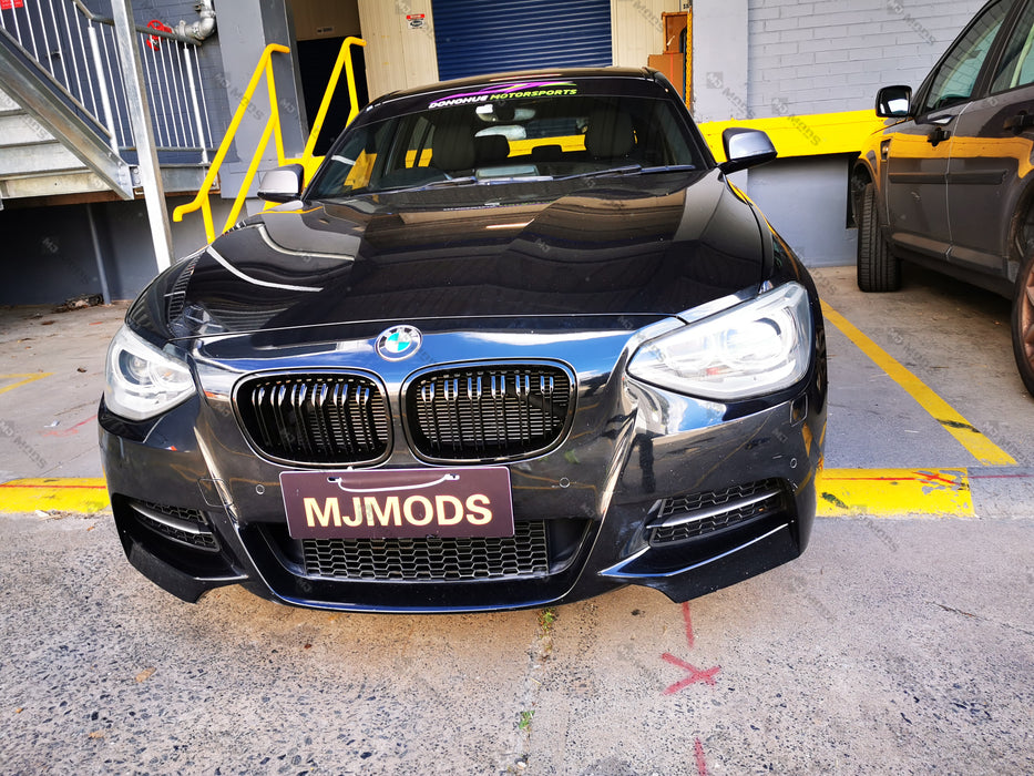 ABS Glossy Black Front Grille for BMW 1 Series 【F20 Pre-LCI M135i 125i118i/d 116i】【2011-2015】 (4321037156426)