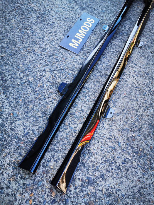 TCR Style ABS Gloss Black Side Skirts for VOLKSWAGEN【Golf 7.5 GTI】2012+ (6643027476554)