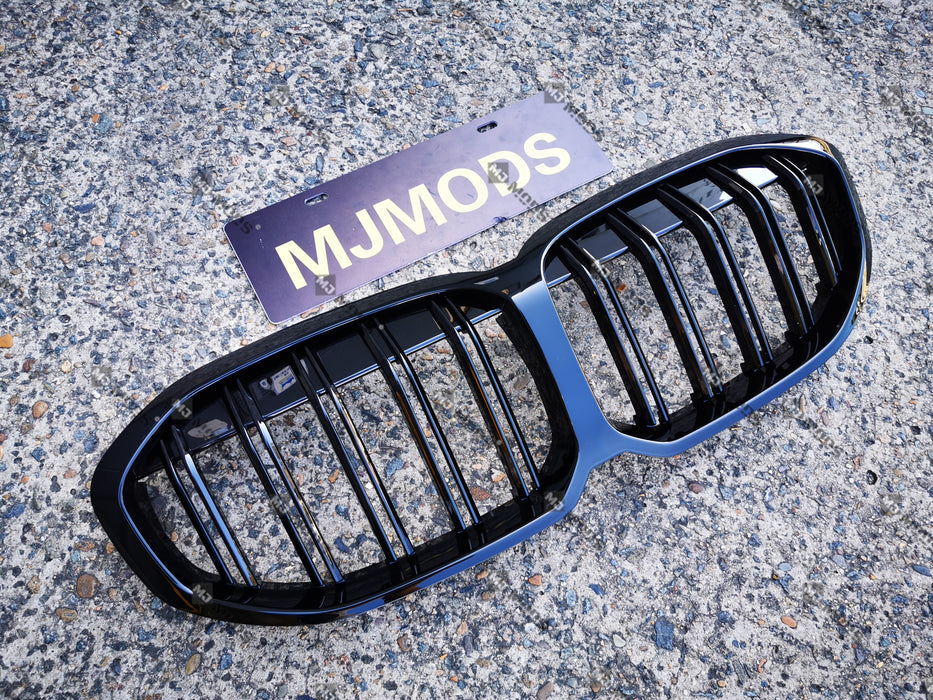 ABS Glossy Black Front Grille Fit For BMW 1 Series【F40 118i 128ti M135i】2019+【GT Style】 (6666560634954)