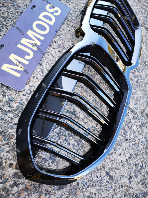 ABS Glossy Black Front Grille Fit For BMW 1 Series【F40 118i 128ti M135i】2019+【GT Style】 (6666560634954)
