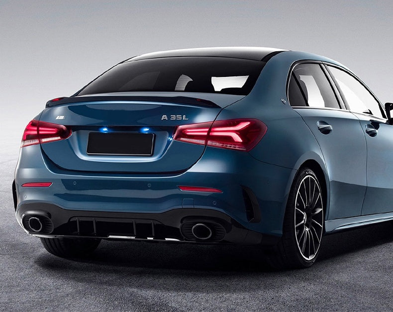 W177 A Class Sedan Boot Trunk Lip Spoiler A35 Aero kit Style in Gloss Black (6550086221898)