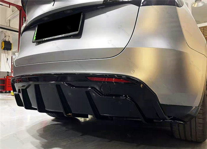 ABS GLOSSY BLACK REAR DIFFUSER fit for【Tesla Model Y】2022+ (7060882653258)