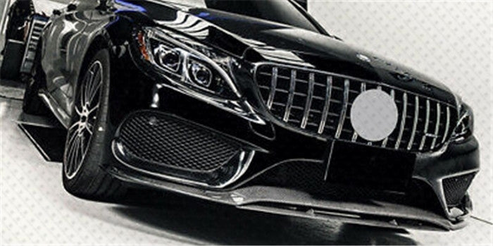 ABS Front Grille for Mercedes-Benz 15-18 C Class W205 C205 S205 A205【with 360 Camera】【GT-R Type Silver】 (4095909298250)