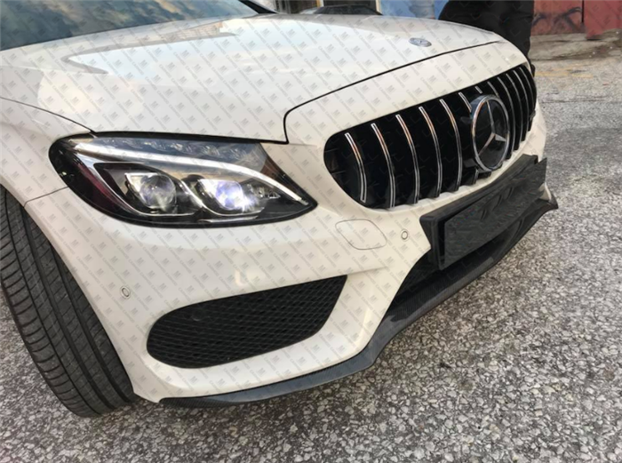 ABS Front Grille for Mercedes-Benz 15-18 C Class W205 C205 S205 A205【with 360 Camera】【GT-R Type Silver】 (4095909298250)