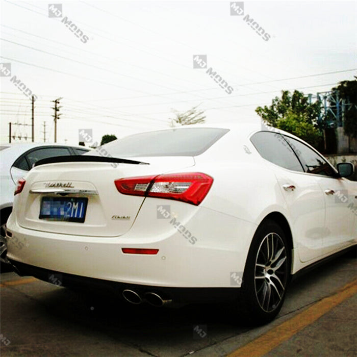 Carbon Fibre Rear Trunk Boot Spoiler for Maserati【Ghibli】2014-2019【Wald Style】 (3789671792714)