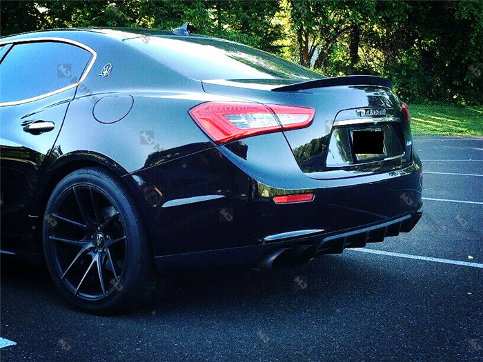 Carbon Fibre Rear Trunk Boot Spoiler for Maserati【Ghibli】2014-2019【Wald Style】 (3789671792714)