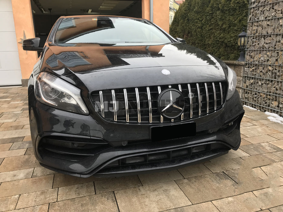 ABS Front Grille For MERCEDES BENZ【W176 A180/200/250 A45 AMG】16-18【GT SV】 (4748302647370)