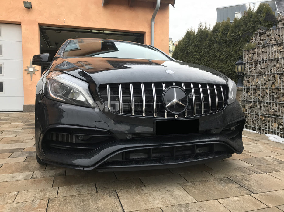 ABS Front Grille For MERCEDES BENZ【W176 A180/200/250 A45 AMG】16-18【GT SV】 (4748302647370)