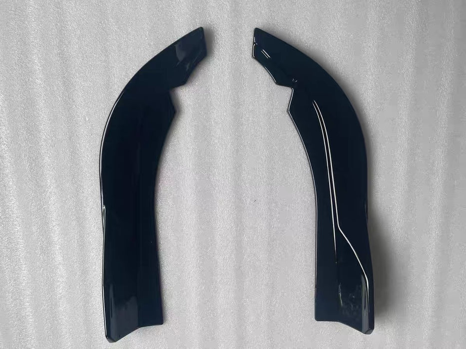 ABS GLOSSY BLACK Rear Bumper Vent Insert Canards Splitter Flaps for BMW4 Series【G22/G23 420/430/M440】2020+ (6962875007050)