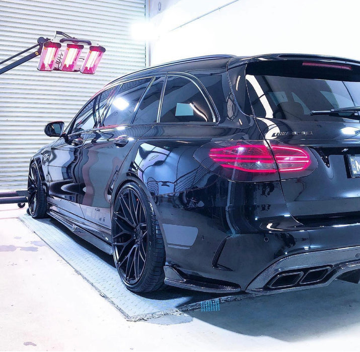 Carbon Fibre Side Skirt Fit For MERCEDES BENZ【W205/C205/A205/S205】【C43 AMG C63 AMG S】2015+ (4603287601226)