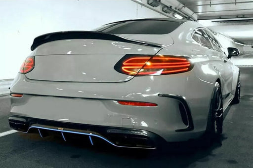 Carbon Fibre Rear Bumper Spoiler for MERCEDES-BENZ 15-21 C CLASS C63【C205 COUPE A205 CONVERTIBLE】【2D-PSM Style】 (4453604655178)