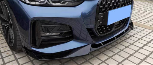 ABS Glossy Black Front Bumper Lip for BMW 4 Series【G22/G23/G26 420/430/M440】2020+【FD 3pcs】 (6962853314634)