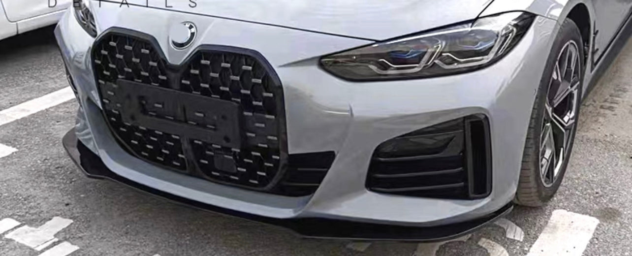 ABS Glossy Black Front Bumper Lip for BMW 4 Series【G26 i4】2020+【MP 3 pcs】