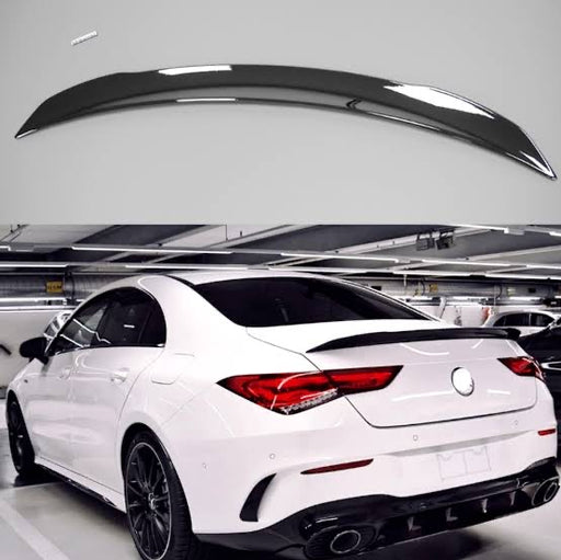 C118 CLA Class Coupe Boot Trunk Lip Spoiler CLA35 Aero kit Style in Gloss Black (6666019700810)