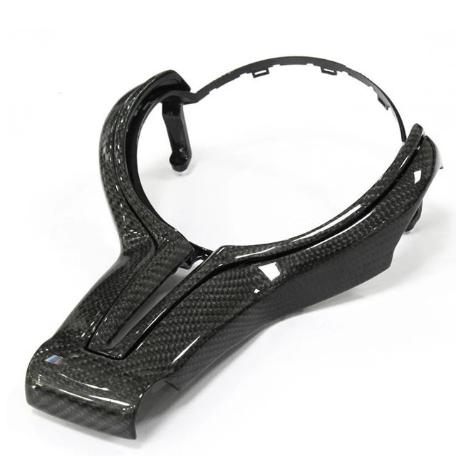 Gloss Carbon Fibre Steering Wheel Trim fit for F80 F82 F83 F87 M2 M3 M4 (7077847629898)
