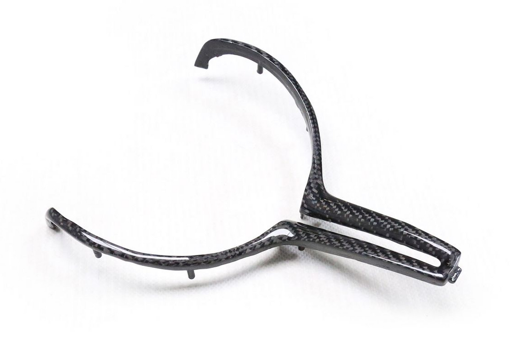 Gloss Carbon Fibre Steering Wheel Trim fit for F80 F82 F83 F87 M2 M3 M4 (7077847629898)
