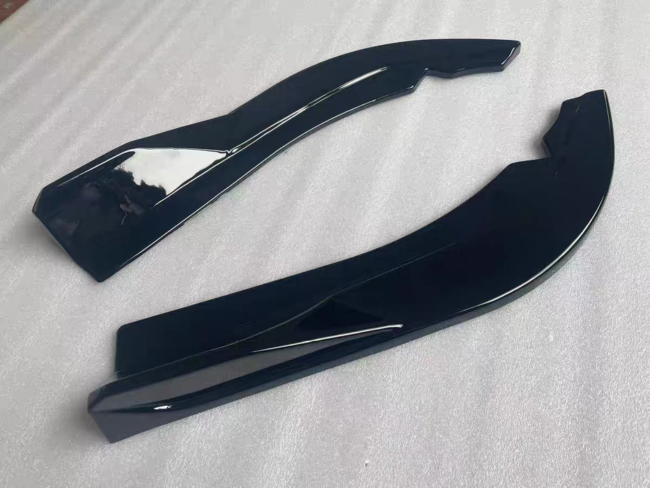 ABS GLOSSY BLACK Rear Bumper Vent Insert Canards Splitter Flaps for BMW4 Series【G22/G23 420/430/M440】2020+ (6962875007050)