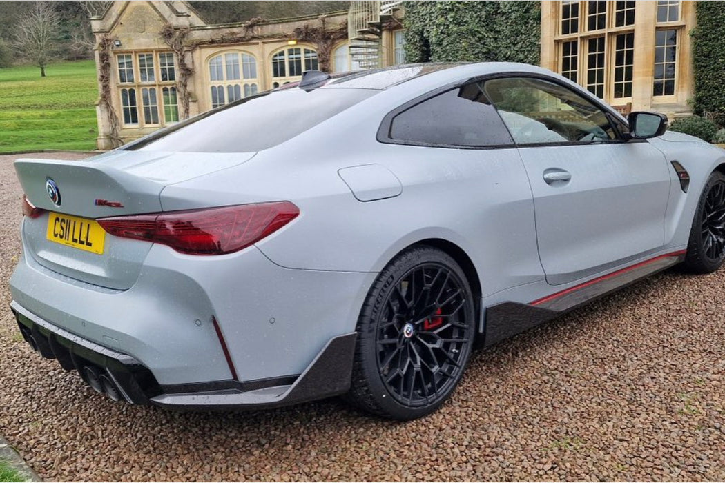 Dry Carbon Fibre Rear Bumper Splitter for BMW【M4 G82 G83】Rear Side (7060637843530)