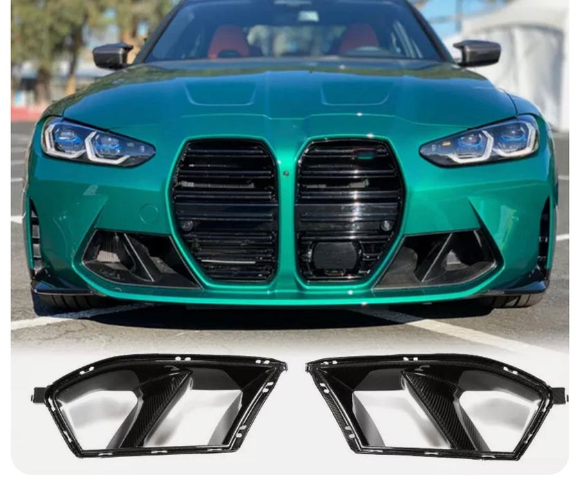 Dry Carbon Fibre Front Vent Air Ducts M Performance Style for BMW【M3 G80 G81 & M4 G82 G83】【MP Style】