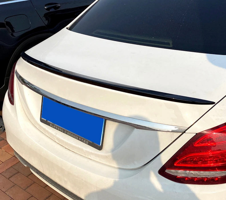 PP Plastic Gloss Black Rear Bumper Boot Lip Spoiler for MERCEDES-BENZ  C CLASS【W205 SEDAN S205 WAGON】【4D-AMG Style】 (7079650754634)