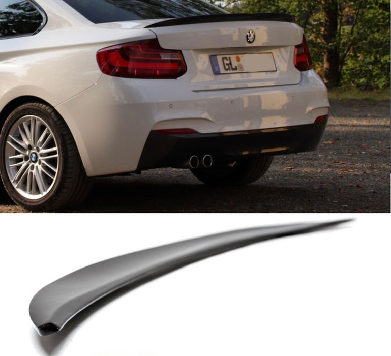 ABS Gloss Black BOOT LIP SPOILER FOR BMW【F22 M240/M235 230/228/225/220 F87/M2】【P】 (6551324328010)