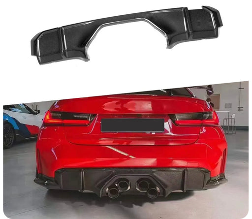 Dry Carbon Fibre Rear Bumper Diffuser for BMW【M3 G80 G81 & M4 G82 G83】【Centre outlet】 (7060484751434)