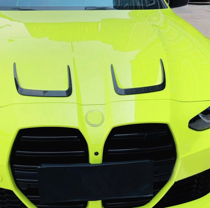 Dry Carbon Fibre Front BONNET HOOD AIR VENT COVER for BMW【M3 G80 & M4 G82 G83】 (7060665565258)