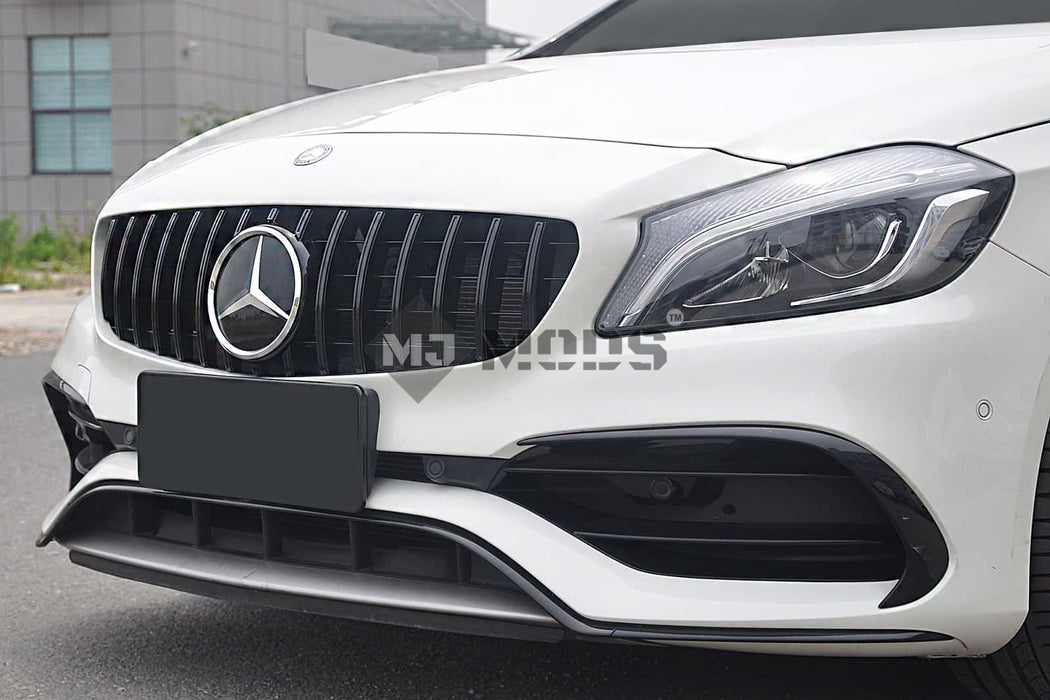 ABS Front Grille For MERCEDES BENZ【W176 A180/200/250 A45 AMG】16-18【GT BK】 (4748301631562)