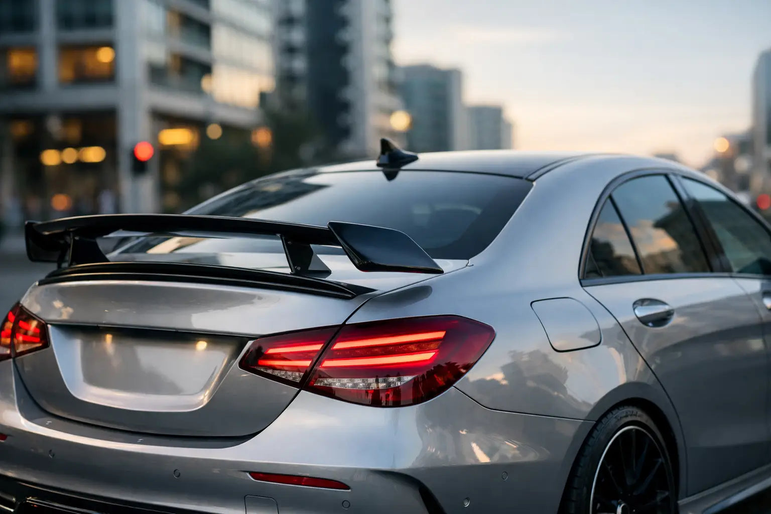 Mercedes Spoilers for a Sharper Street Presence