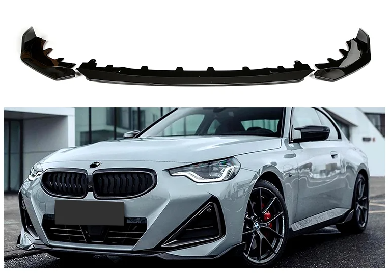 ABS Glossy Black Front Lip Splitter fit for BMW【G42 Coupe 218i 220i 230i M240i】【MP】