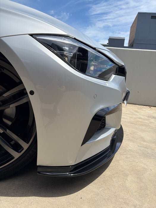 F30 M Sport Gloss Black Front Canards Stick-on