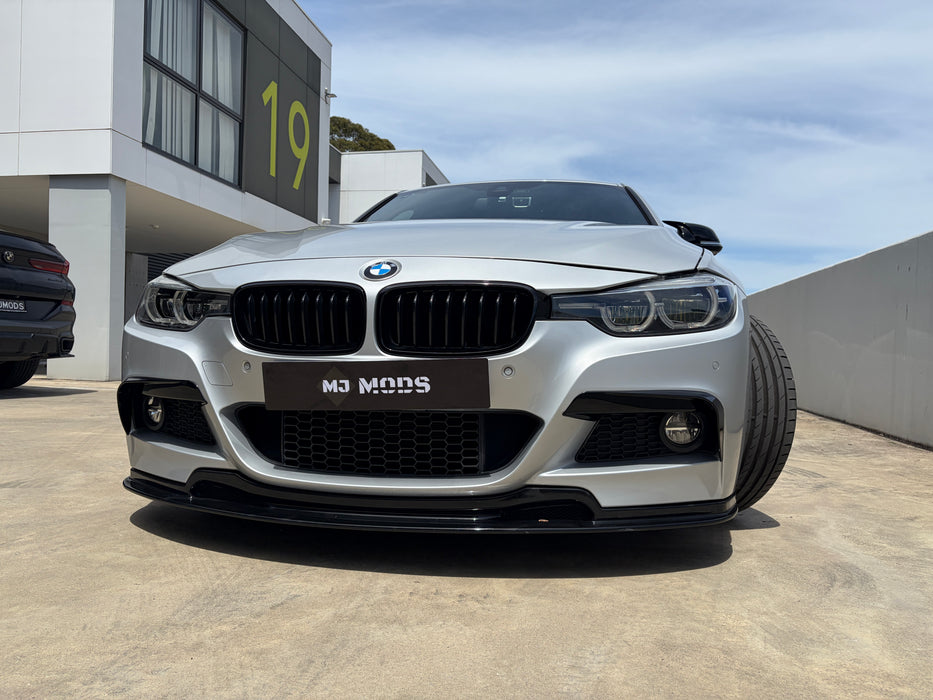 F30 M Sport Gloss Black Front Canards Stick-on