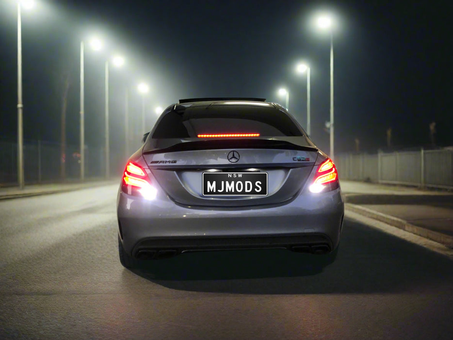 Carbon Fibre Rear Bumper Spoiler for MERCEDES-BENZ  C CLASS【W205 SEDAN】【4D-PSM Style】