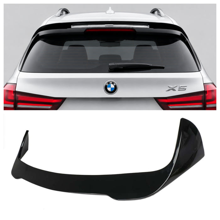 BMW F15 X5 / F85 X5M Gloss Black Roof Wing Spoiler – Stick-On Rear Roof Spoiler
