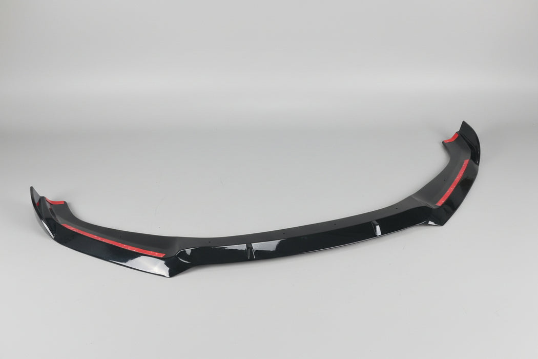 ABS Gloss Black 1-Piece Front Lip – Audi A3 / S3 8V Facelift (2017–2020)