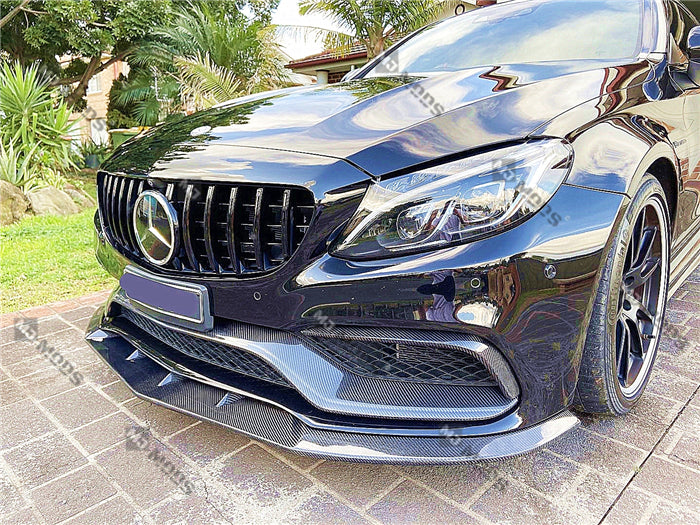 Carbon Fibre Front Bumper Lip for Mercedes-Benz【C205/A205 C63 AMG】2015+【2 Door-PSM Type】
