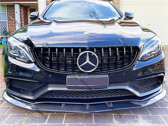 Carbon Fibre Front Bumper Lip for Mercedes-Benz【C205/A205 C63 AMG】2015+【2 Door-PSM Type】