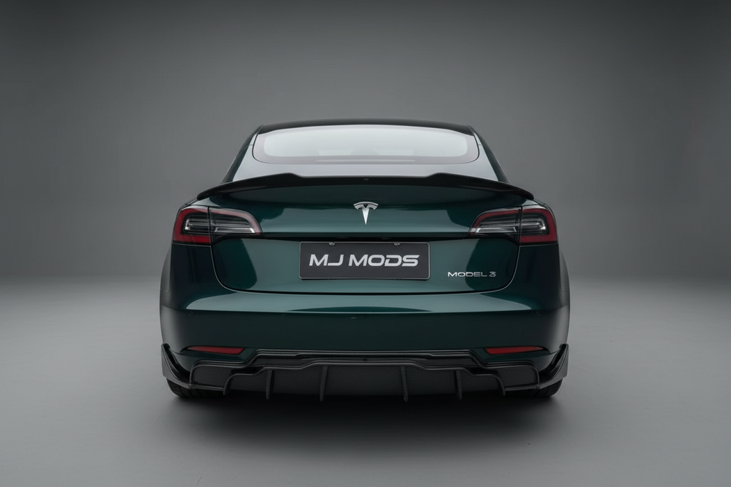 ABS GLOSSY BLACK Full Body Kit for【Tesla Model 3】2019-2022
