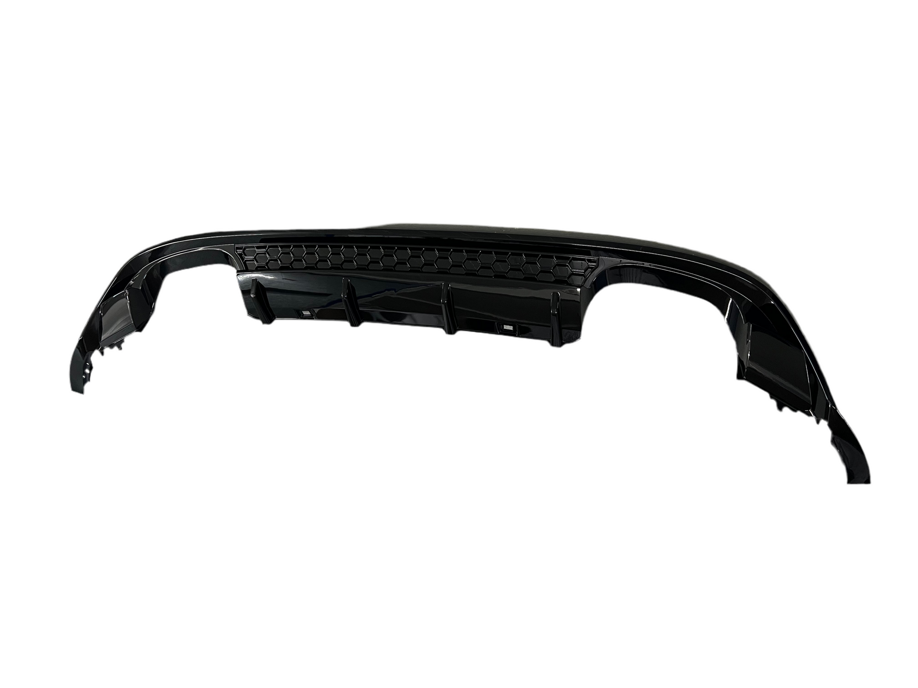 VW Golf R Mark 7.5 Gloss Black Rear Diffuser Factory Style — MJ Mods