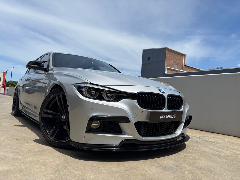 F30 M Sport Gloss Black Front Canards Stick-on