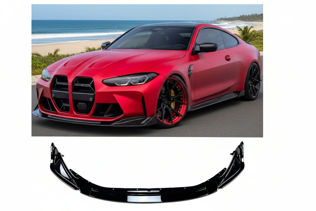 G80 G81 G82 M3 M4 Gloss Black Front Lip Splitter CSL Style