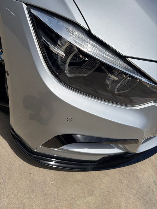 F30 M Sport Gloss Black Front Canards Stick-on