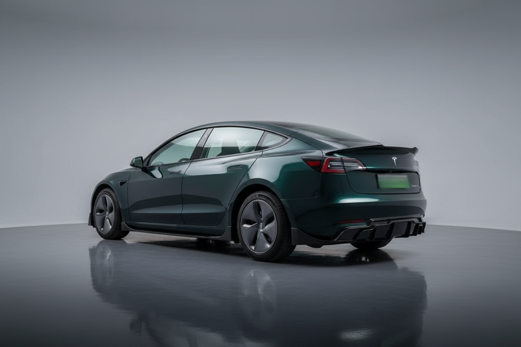 ABS GLOSSY BLACK Full Body Kit for【Tesla Model 3】2019-2022
