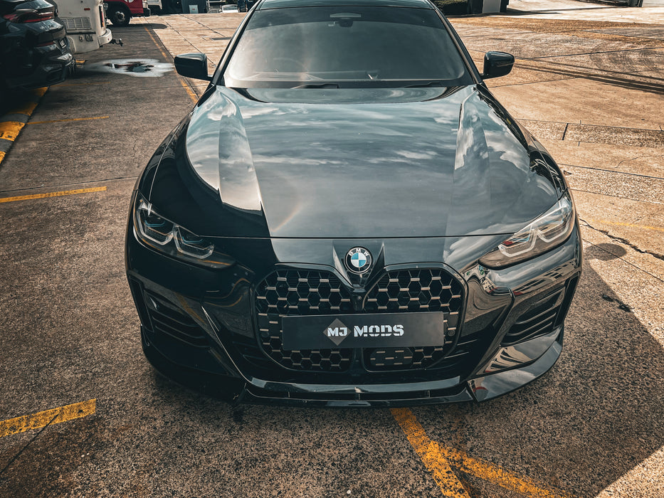 ABS Glossy Black Front Bumper Lip for BMW 4 Series【G26 i4】2020+【FD 3 pcs】