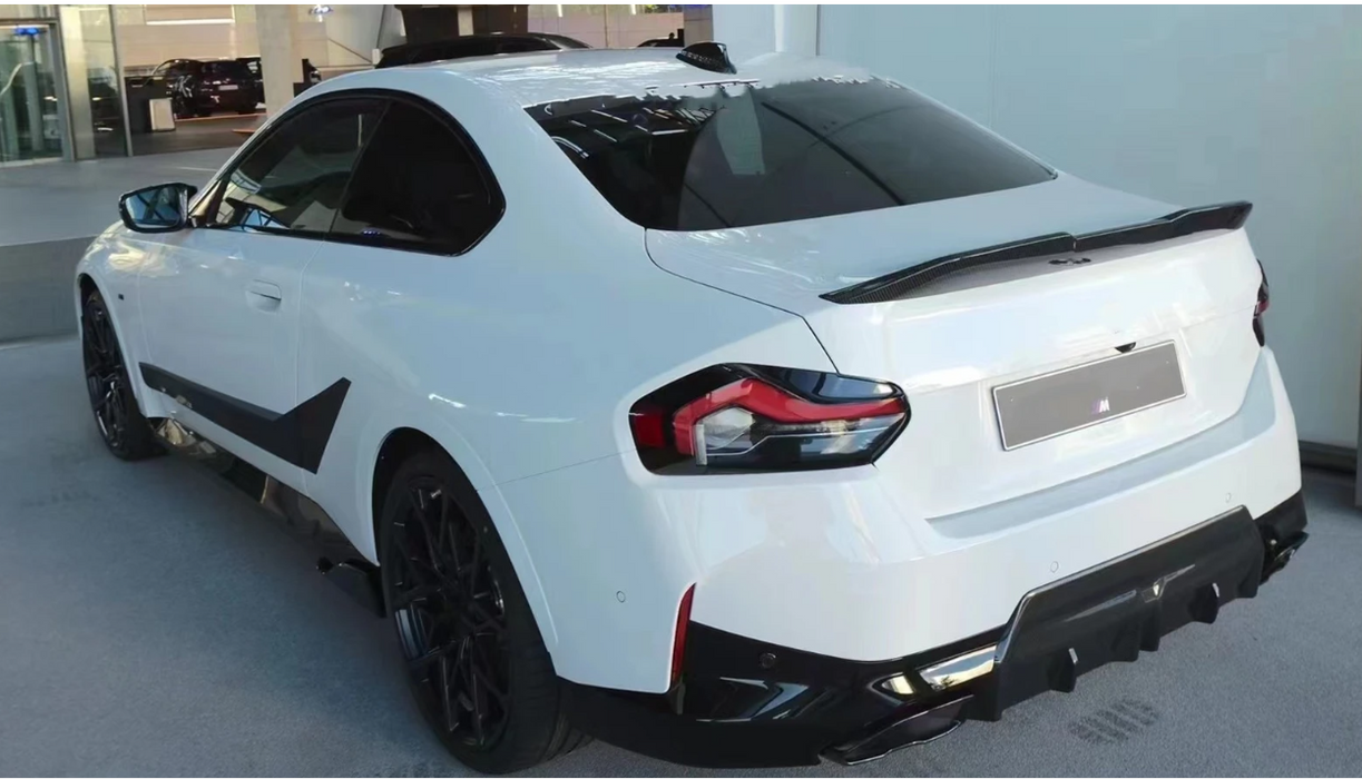 ABS Glossy Black Rear Boot Spoiler fit for BMW【G87 M2 G42 218i 220i 23 ...