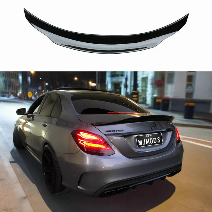 Carbon Fibre Rear Bumper Spoiler for MERCEDES-BENZ  C CLASS【W205 SEDAN】【4D-PSM Style】
