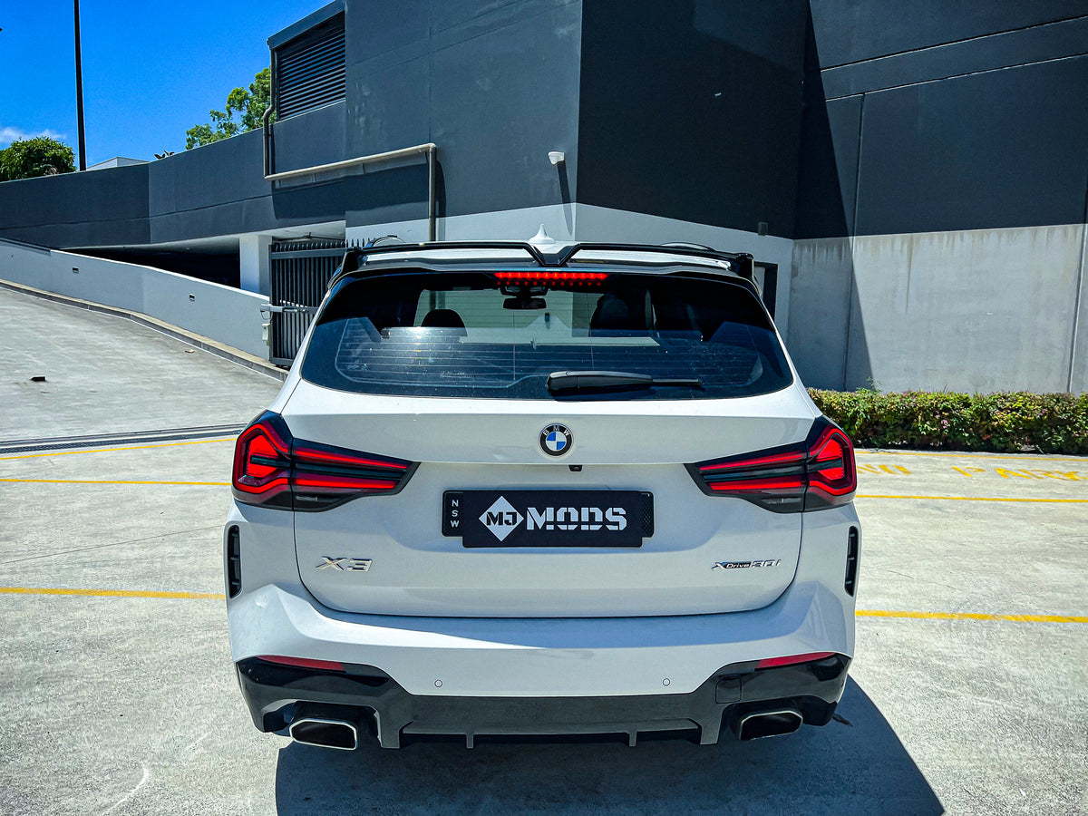 ABS Glossy Black Rear Roof Spoiler for BMW【X3 G01】【M40i & 30d/30e/30i ...