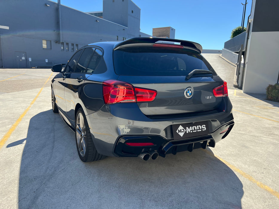 ABS Glossy Black Rear Bumper Diffuser for BMW 1 Series【F20 125/120/118 M Sport】【2015-2019】LCI/LCI-2【left】