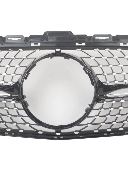 Diamond Front Grille Fit For Mercedes Benz【W205/S205/C205/A205】C180 C200 C250 15-18 No Camera